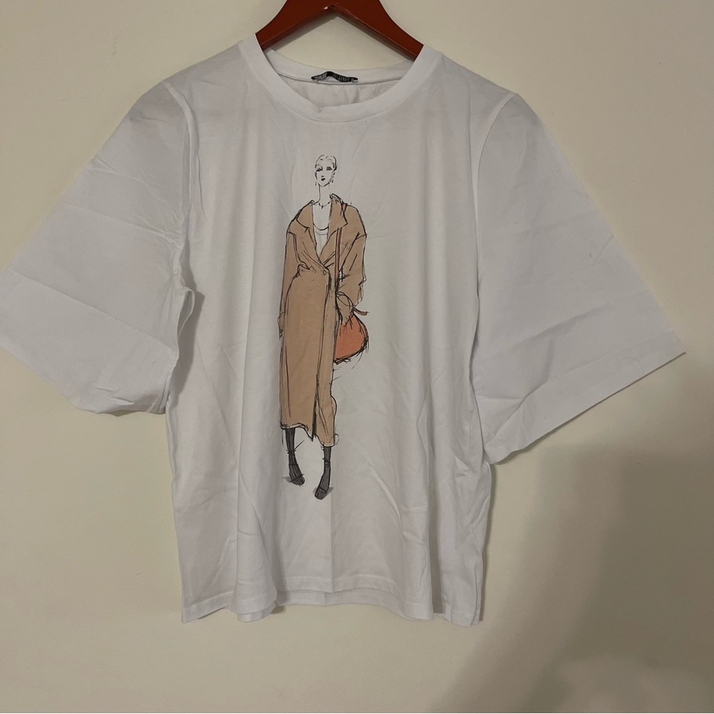 ZARA flared sleeves shirt